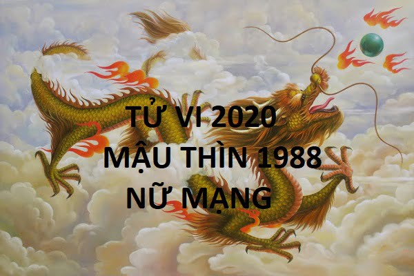 Xem tử vi năm 2020 cho tuổi Mậu THÌN sinh năm 1988 Nam Mạng