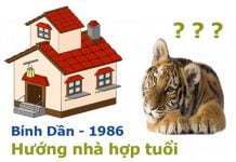 Xem hướng nhà hợp tuổi Bính Dần 1986 nam mạng, nữ mạng