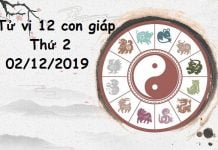 Xem tử vi thứ 2 ngày 02/12/2019 của 12 con giáp