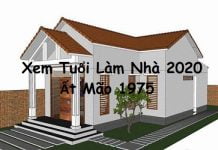 Xem tuổi làm nhà năm 2020 cho tuổi Ất Mão 1975