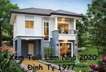 Xem tuổi làm nhà năm 2020 cho tuổi Đinh Tỵ 1977