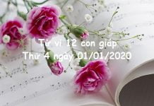 Xem tử vi thứ 4 ngày 01/01/2020 của 12 con giáp