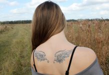 Hình xăm cánh thiên thần 12