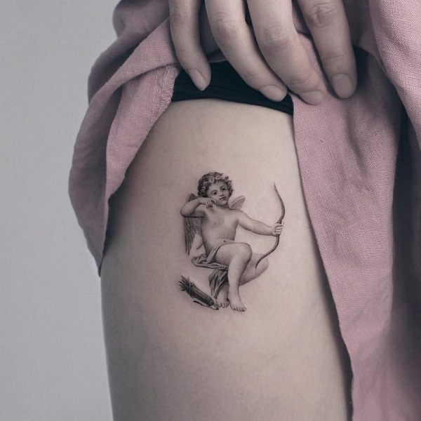 30+ hình xăm cánh thiên thần đẹp, chất dành cho nam, nữ-7