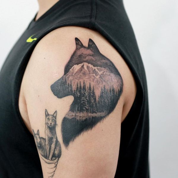 10+ Hình xăm cây thông nam nữ đẹp, tinh tế-12