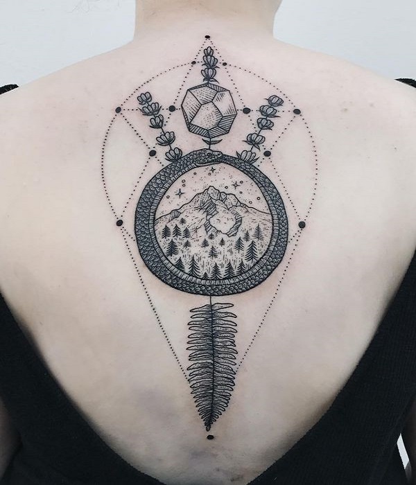 10+ Hình xăm cây thông nam nữ đẹp, tinh tế-9