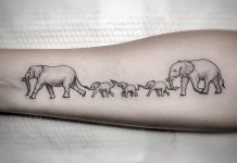 Hình xăm con voi 10