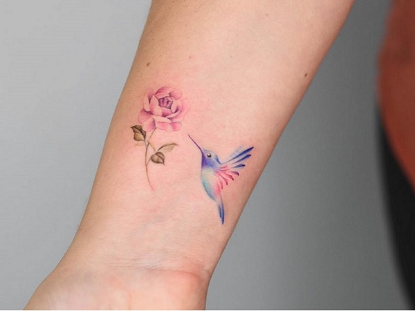 50+ hình xăm hoa mẫu đơn đen trắng, có màu đẹp nhất-8