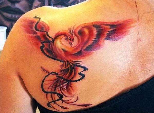 10+ hình xăm phượng hoàng lửa truất nhất-9