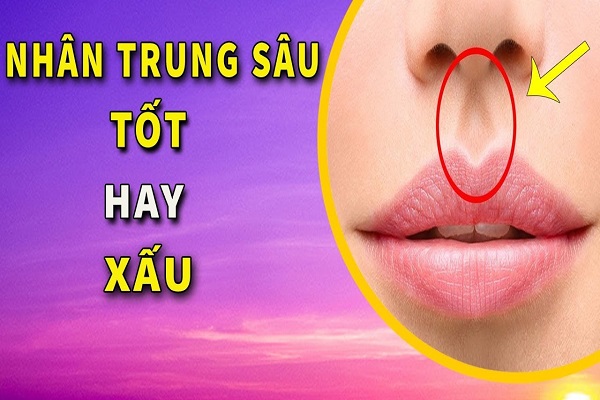 Nhân trung sâu (thâm) là tướng tốt hay xấu?-1 Nhân trung sâu (thâm) là tướng tốt hay xấu?-1