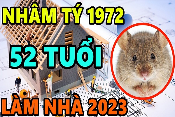 Xem tuổi làm nhà năm 2023 cho người sinh năm 1972 Nhâm Tý-1